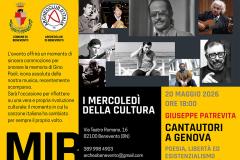  ARCHEOCLUB CANTAUTORI A GENOVA LOCANDINA