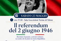 REFERENDUM 2 GIUGNO 1946 LOCANDINA