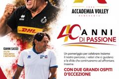 ACCADEMIA VOLLEY 40 ANNI DI PASSIONE LOCANDINA