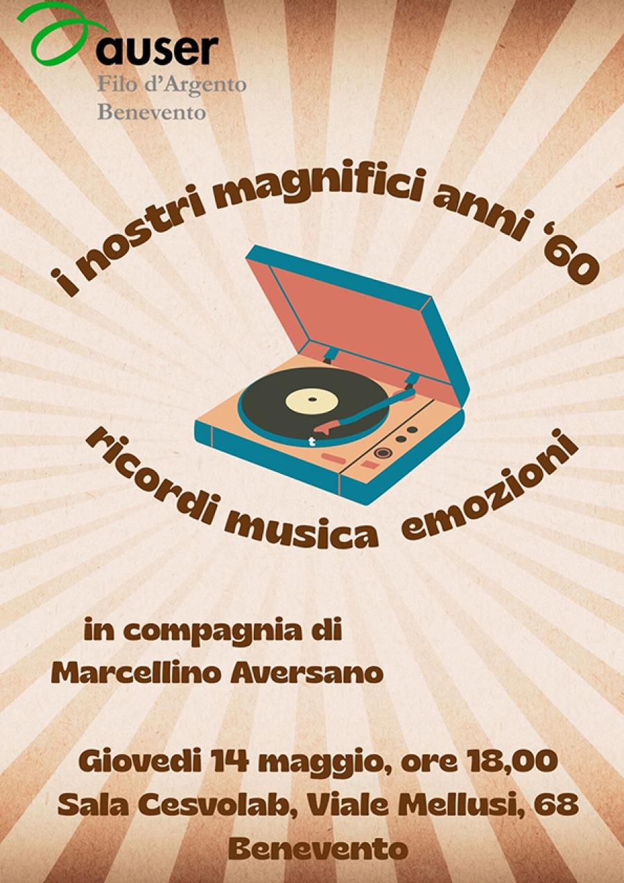 AUSER MUSICA ANNI 60 LOCANDINA