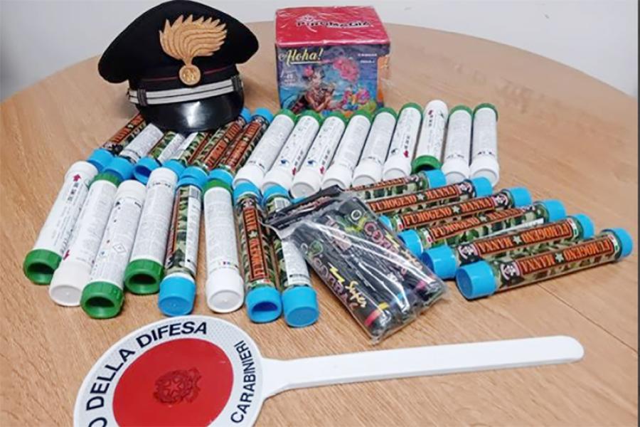 CARABINIERI APICE MATERIALE ESPLOSIVO