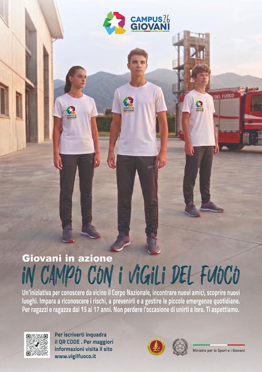 IN CAMPO COI VIGILI DEL FUOCO LOCANDINA