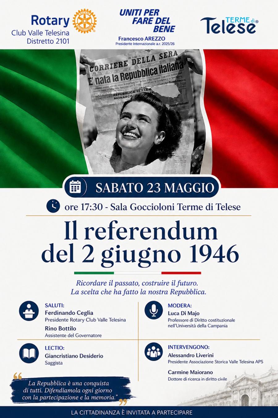 REFERENDUM 2 GIUGNO 1946 LOCANDINA