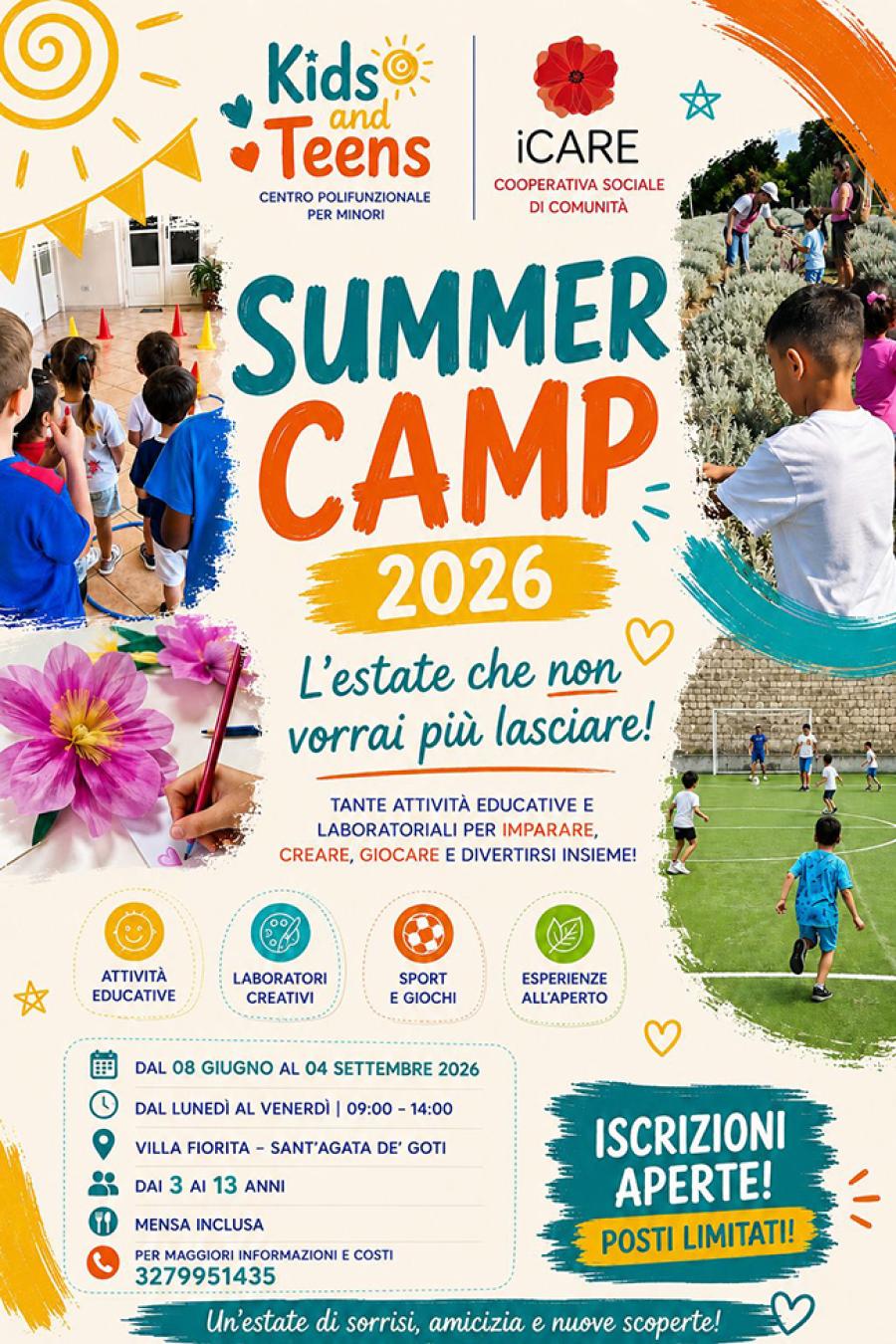 SUMMER CAMP SANTAGATA LOCANDINA
