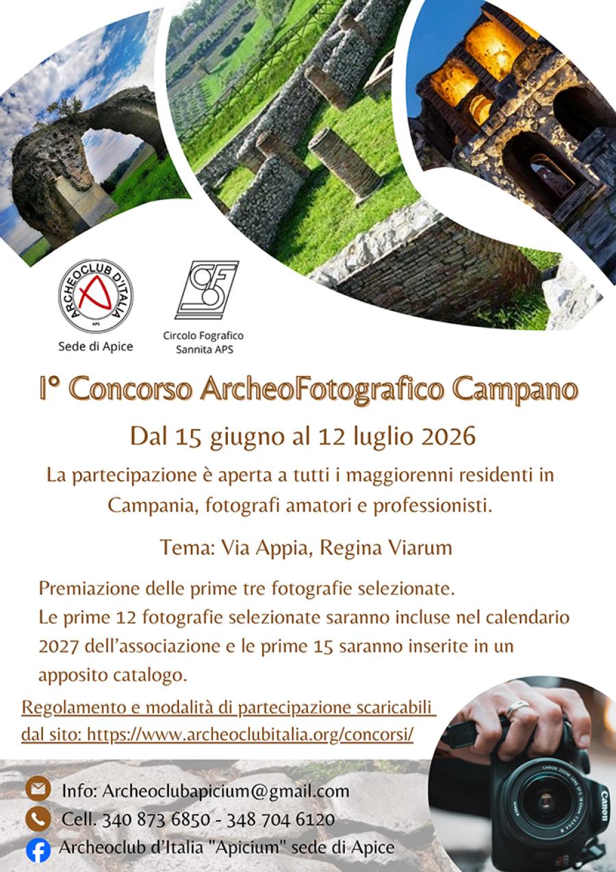 CONCORSO ARCHEOFOTOGRAFICO CAMPANO LOCANDINA