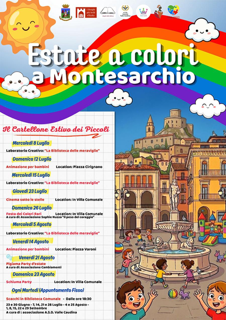ESTATE A COLORI MONTESARCHIO LOCANDINA