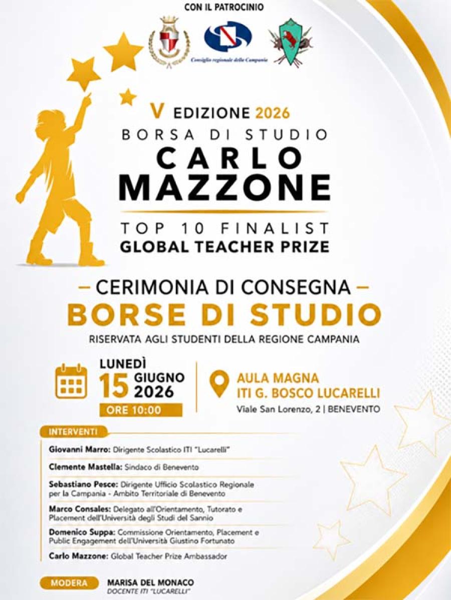 V EDIZIONE BORSE STUDIO MAZZONE