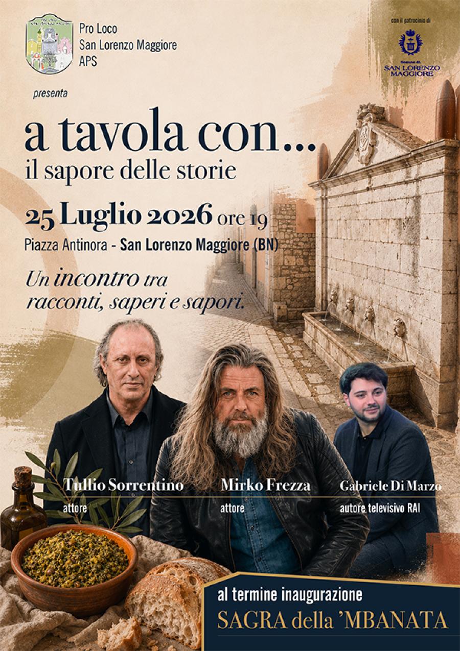 A TAVOLA CON IL SAPORE DELLE STORIE LOCANDINA