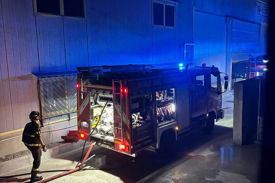 INCENDIO RIFIUTI SASSINORO