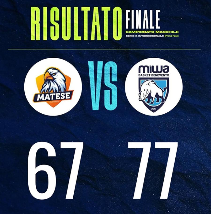 MATESE-BASKET BENEVENTO RISULTATO