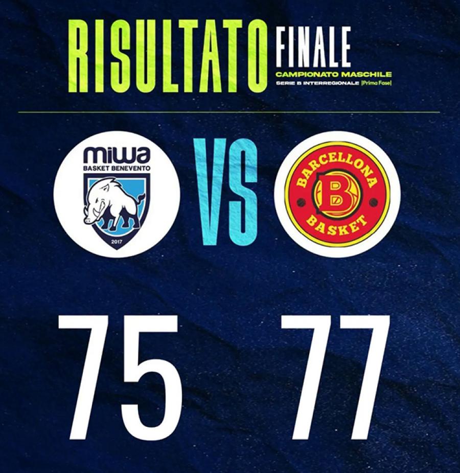 BASKET BENEVENTO-BASKET BARCELLONA RISULTATO