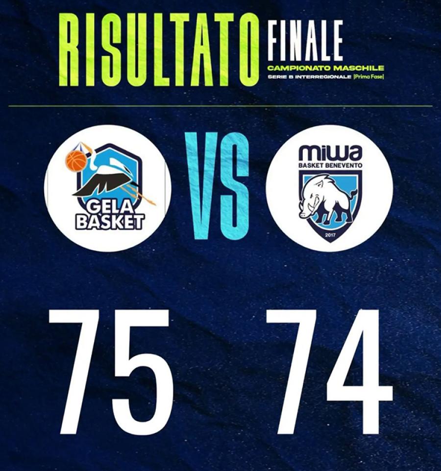 GELA BASKET-BASKET BENEVENTO RISULTATO