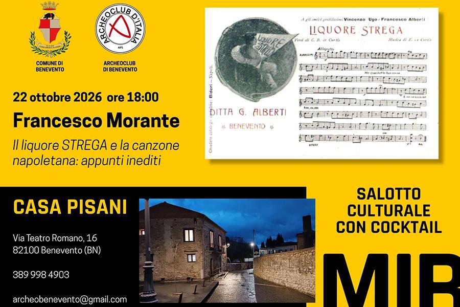 LIQUORE STREGA E CANZONE NAPOLETANA LOCANDINA