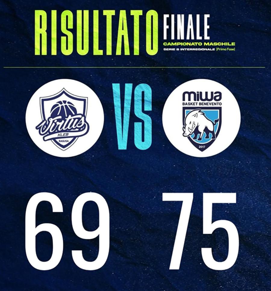 VIRTUS KLEB RAGUSA-BASKET BENEVENTO RISULTATO