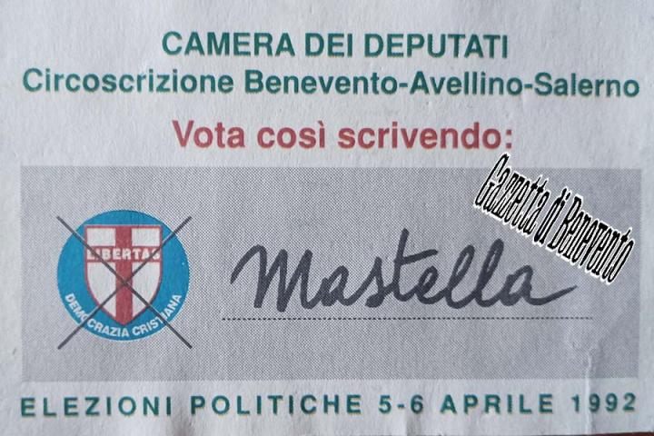 MASTELLA CANDIDATO POLITICHE 1992