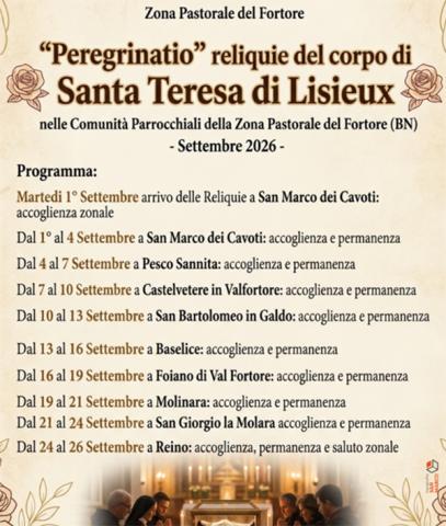 RELIQUIA SANTA TERESA MANIFESTO