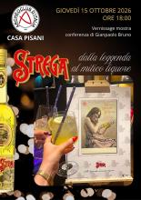 CASA PISANI MOSTRA LIQUORE STREGA LOCANDINA